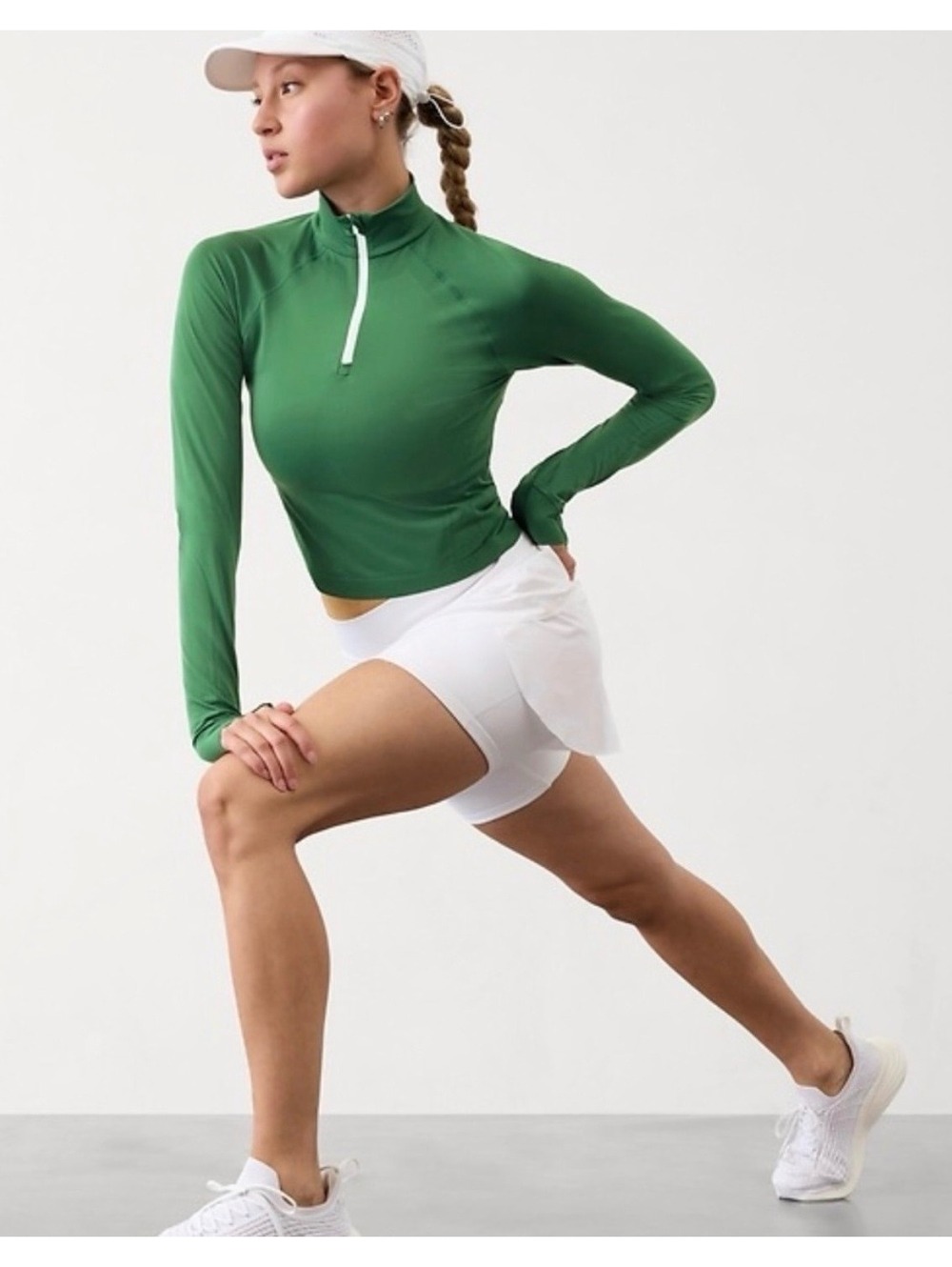 Athleta Momentum Women’s Seamless Long Sleeve Quarter Zip